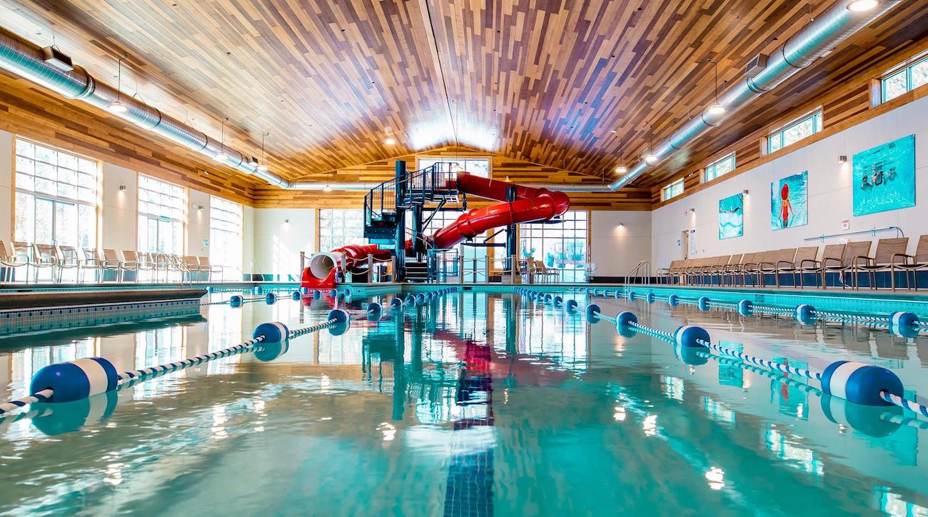 An indoor pool at Grand VIew Lodge.