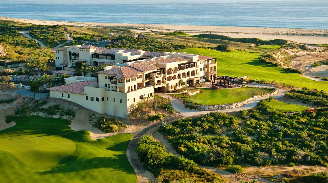 The spectacular clubhouse at the Resort at Diamante in Cabo San Lucas.