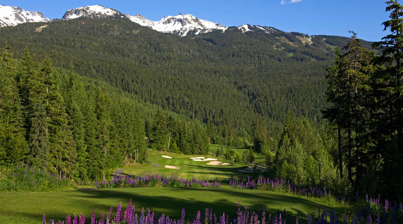 You can't beat the views on the golf course at Fairmont Chateau Whistler.