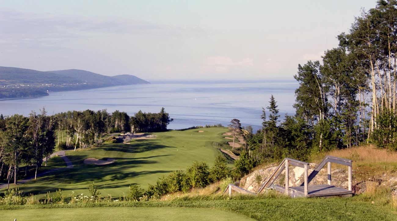 A view of the golf course at Fairmont Le Manoir Richelieu.