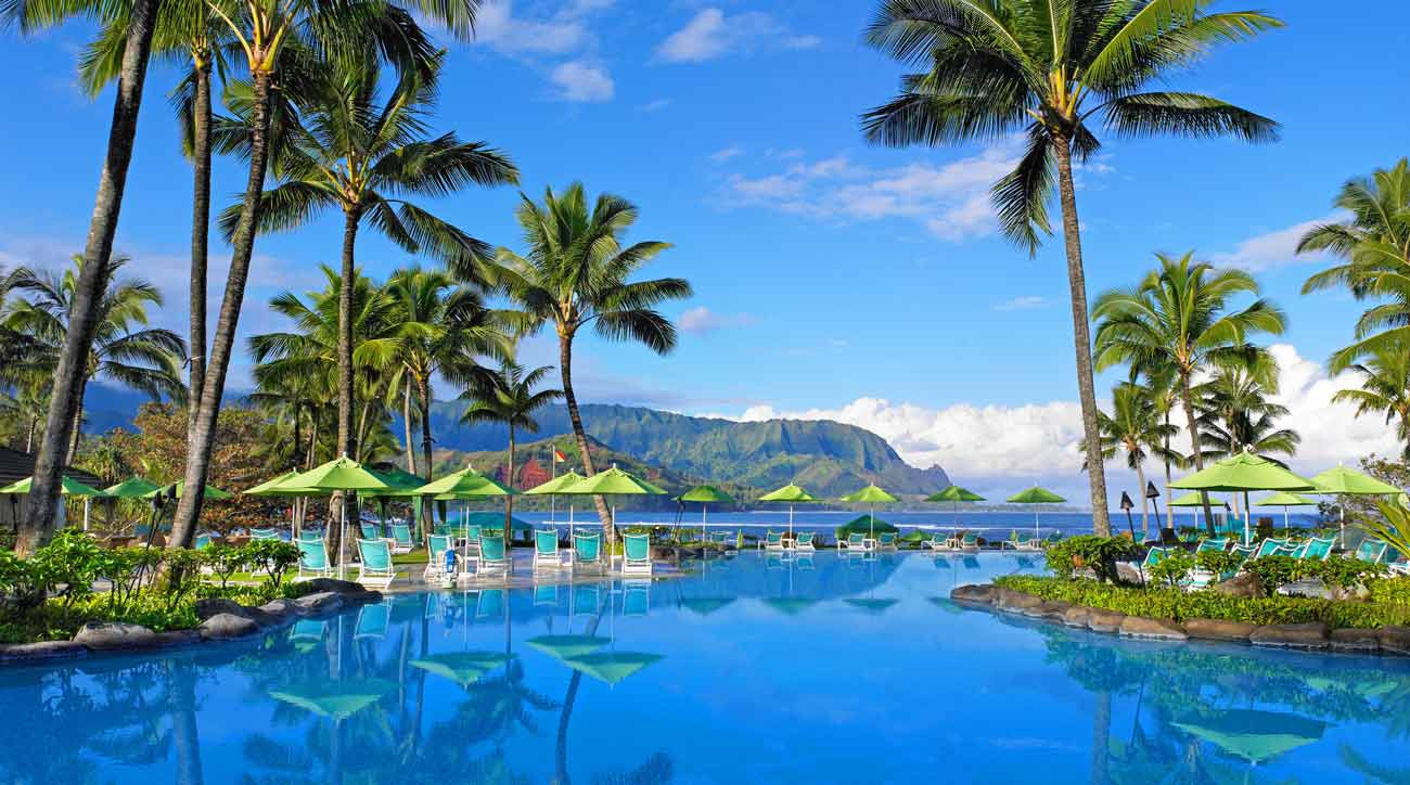 The infinity pool at Princeville Resort Kauai.