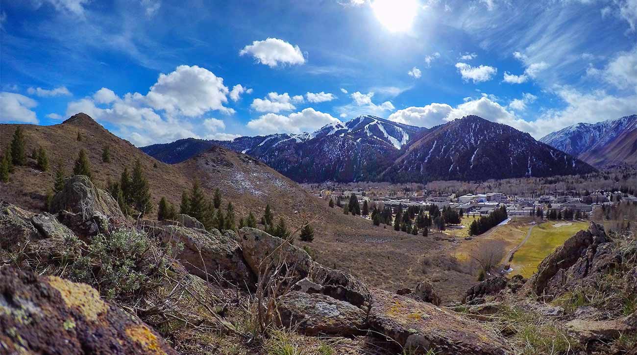 A scenic view of Sun Valley Resort in Idaho.