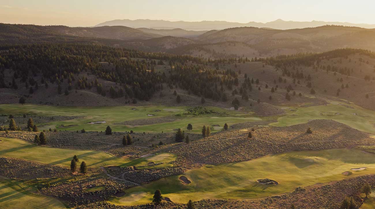 A view of the golf course at The Retreat, Links and Spa at Silvies Valley Ranch.